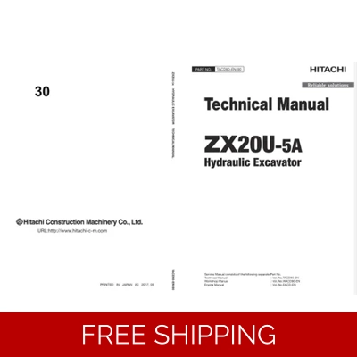 HITACHI ZX20U-5A EXCAVATOR TECHNICAL MANUAL